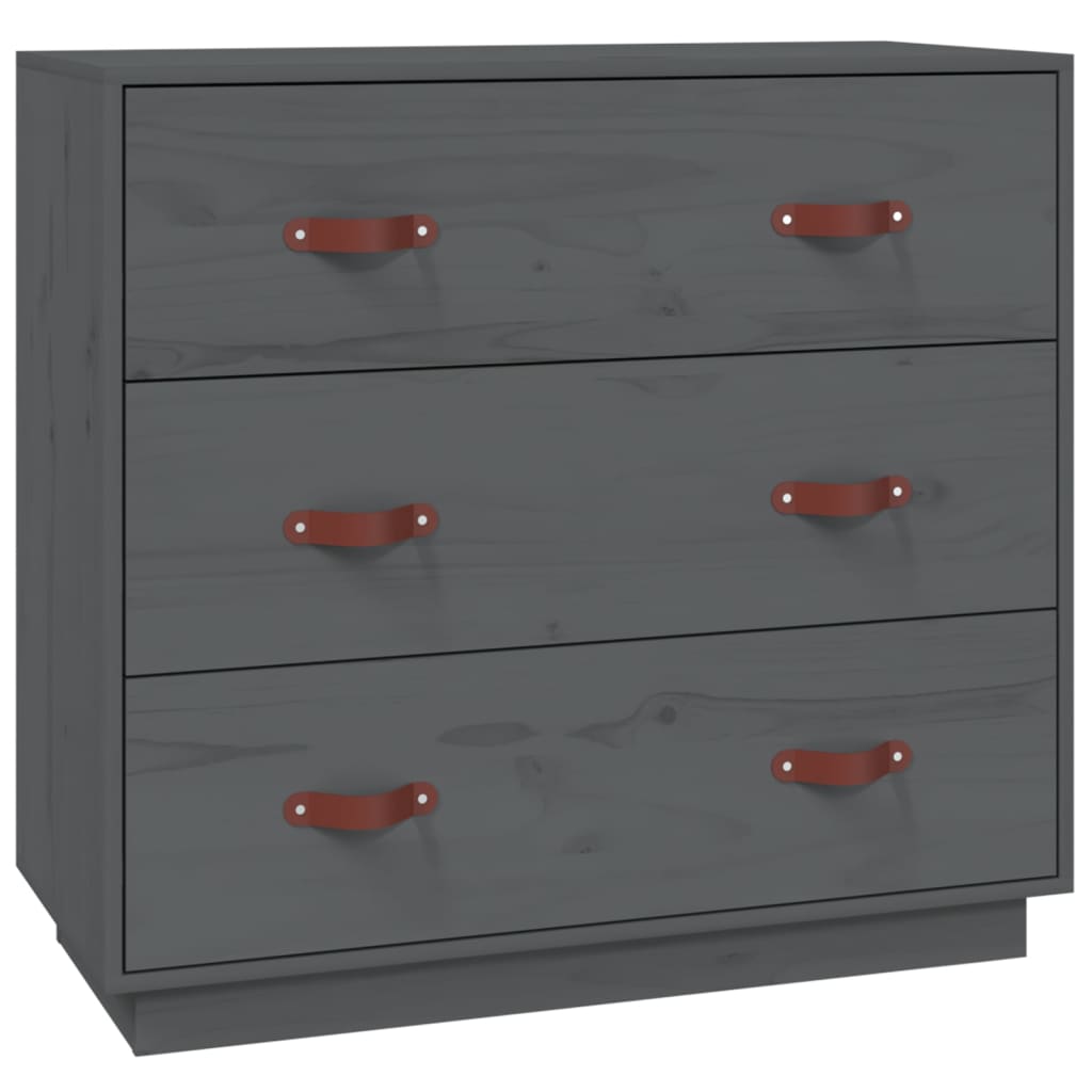 Buffet Gris 80x40x75 cm Bois massif de pin Buffets & bahuts vidaXL   