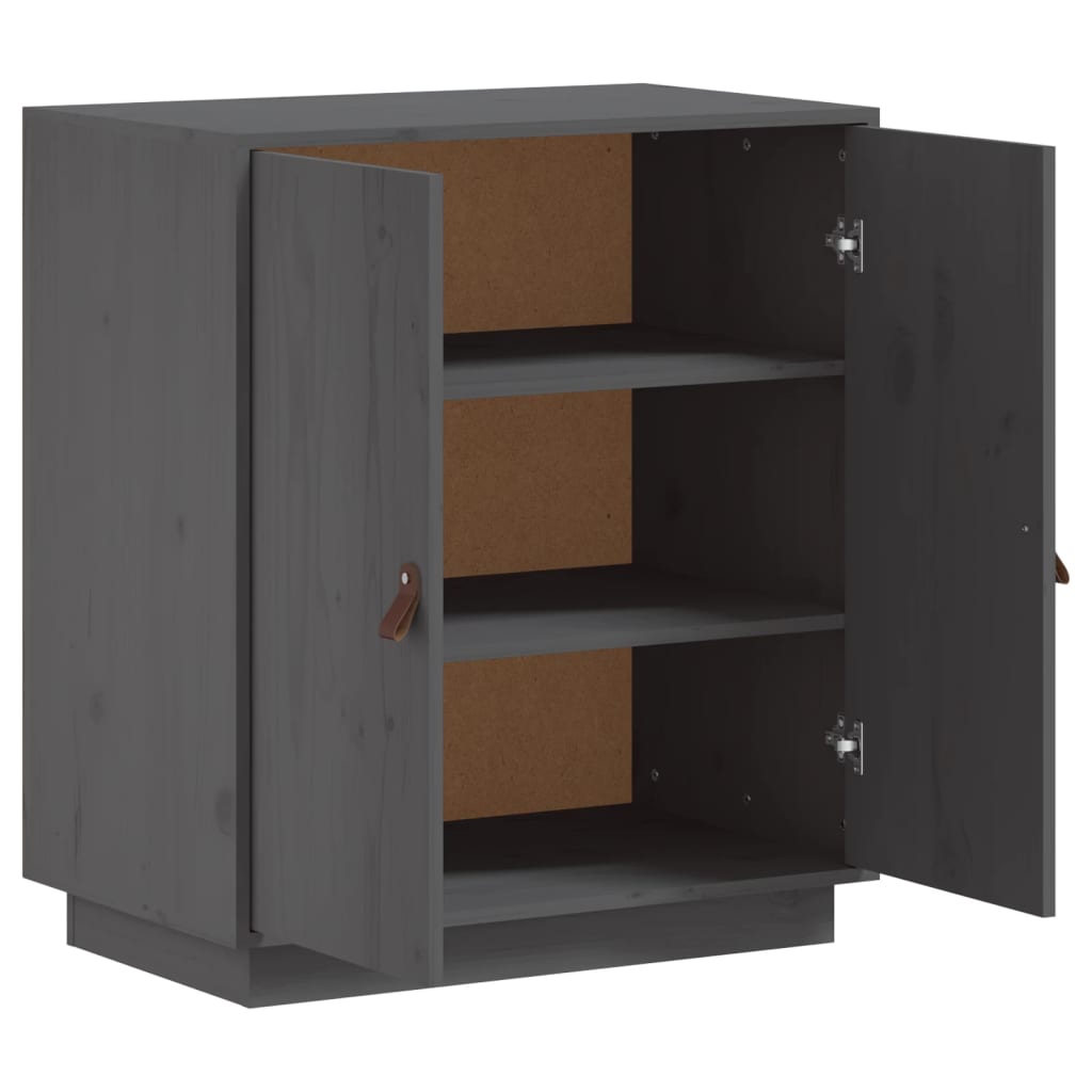 Buffet Gris 65,5x40x75 cm Bois massif de pin Buffets & bahuts vidaXL   
