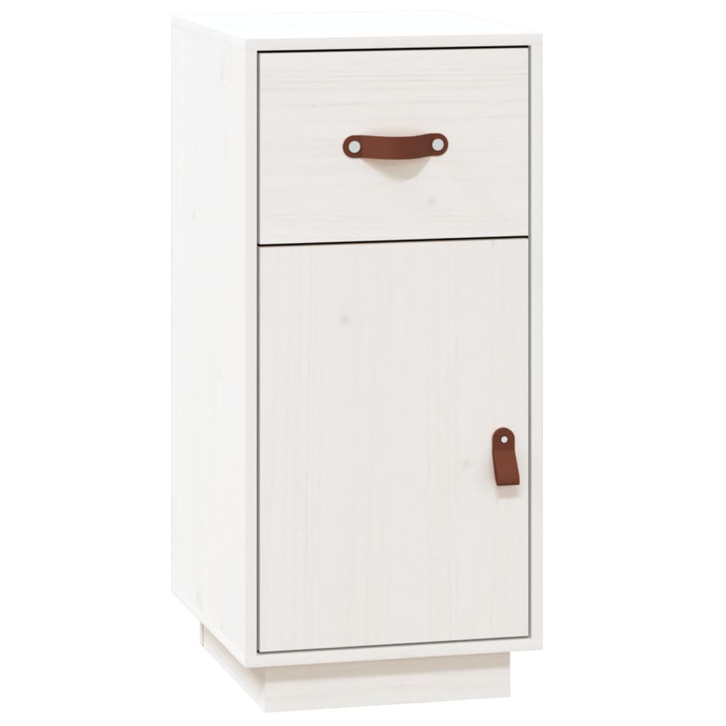 Buffet Blanc 34x40x75 cm Bois massif de pin Buffets & bahuts vidaXL   
