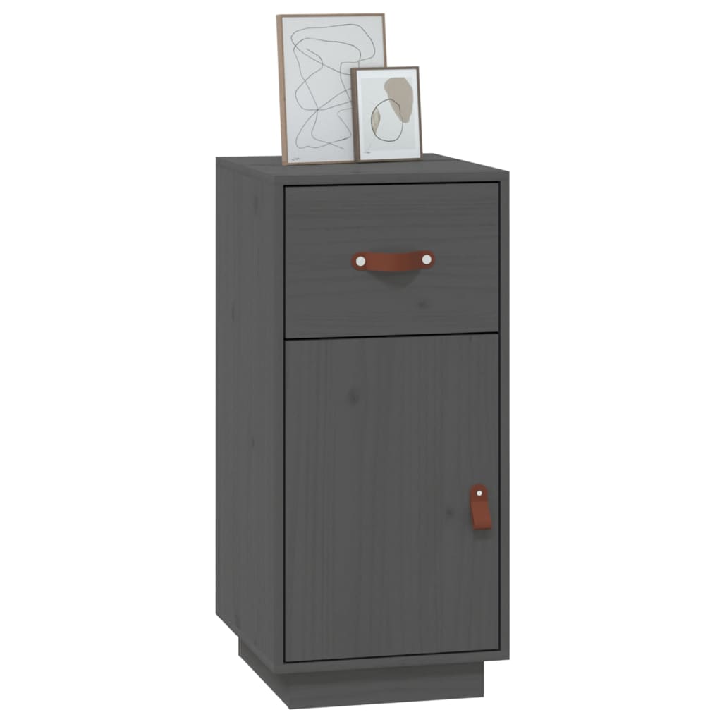 Buffet Gris 34x40x75 cm Bois massif de pin Buffets & bahuts vidaXL   
