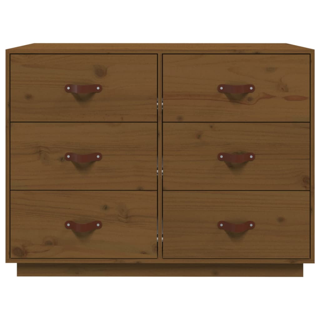 Buffet Marron miel 100x40x75 cm Bois massif de pin Buffets & bahuts vidaXL   