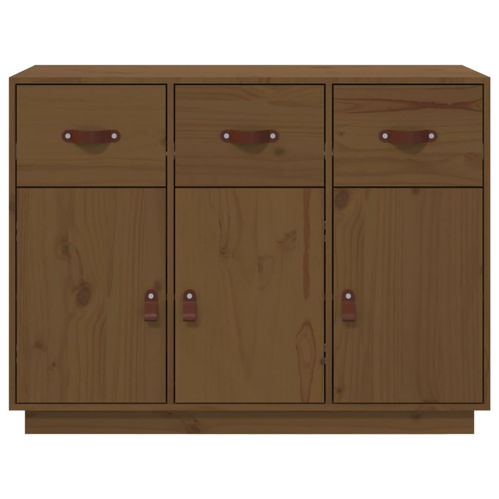 Buffet Marron miel 100x40x75 cm Bois massif de pin Buffets & bahuts vidaXL   