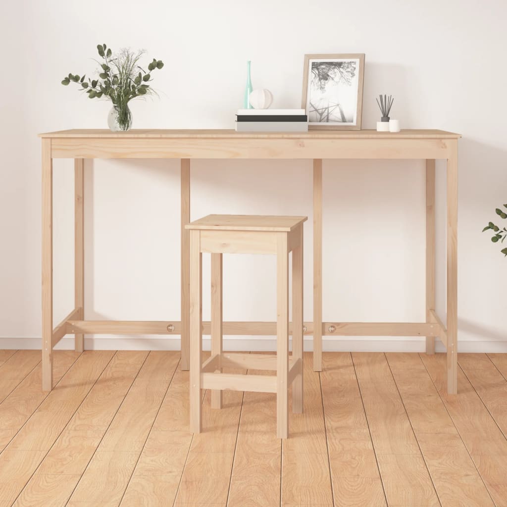Table de bar 180x80x110 cm Bois massif de pin Tables à manger vidaXL   