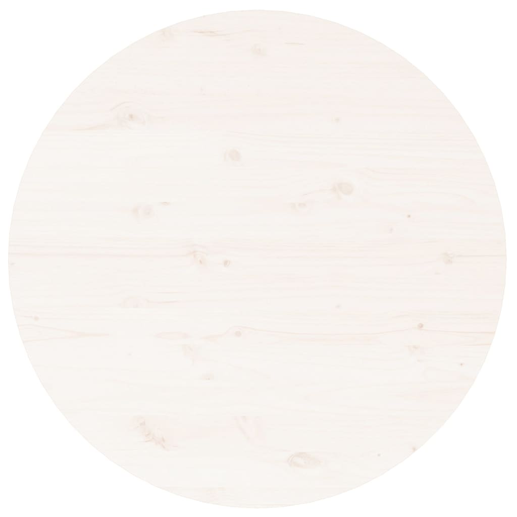 Table basse Blanc Ø 55x45 cm Bois massif de pin Tables basses vidaXL   