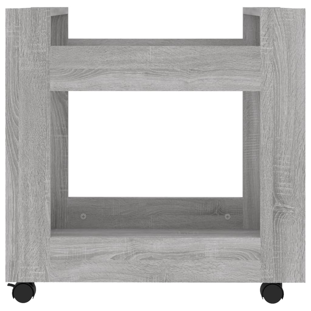 Chariot de bureau Sonoma gris 60x45x60 cm Bois d'ingénierie Chariots & îlots vidaXL   
