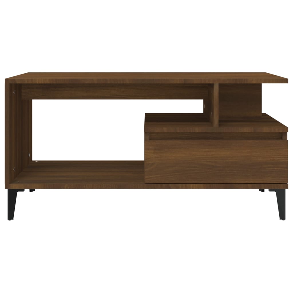 Table basse Chêne marron 90x49x45 cm Bois d'ingénierie Tables basses vidaXL   