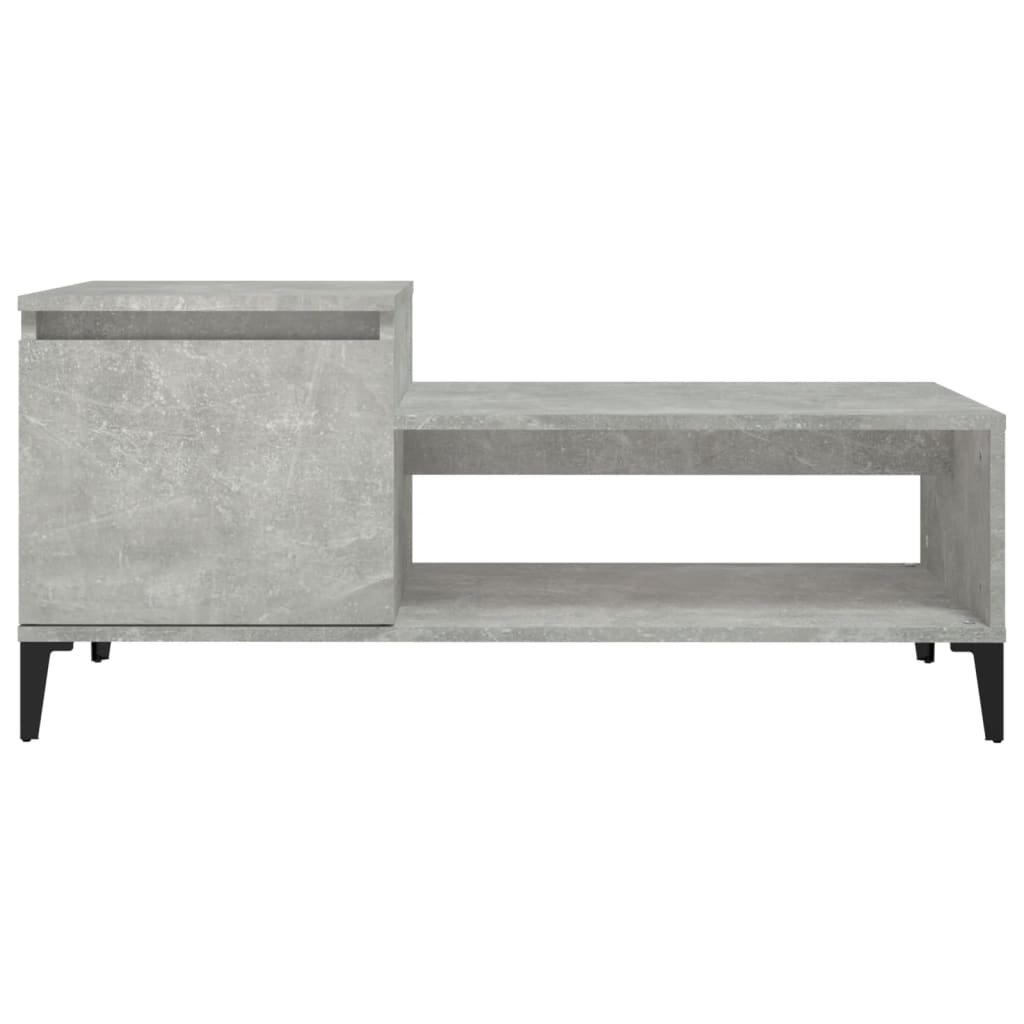 Table basse Gris béton 100x50x45 cm Bois d'ingénierie Tables basses vidaXL   