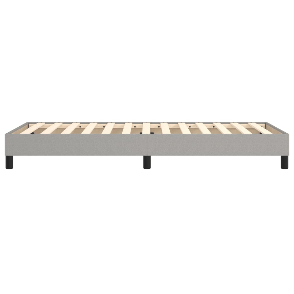 Sommier à lattes de lit Gris clair 90x200 cm Tissu Lits & cadres de lit vidaXL   