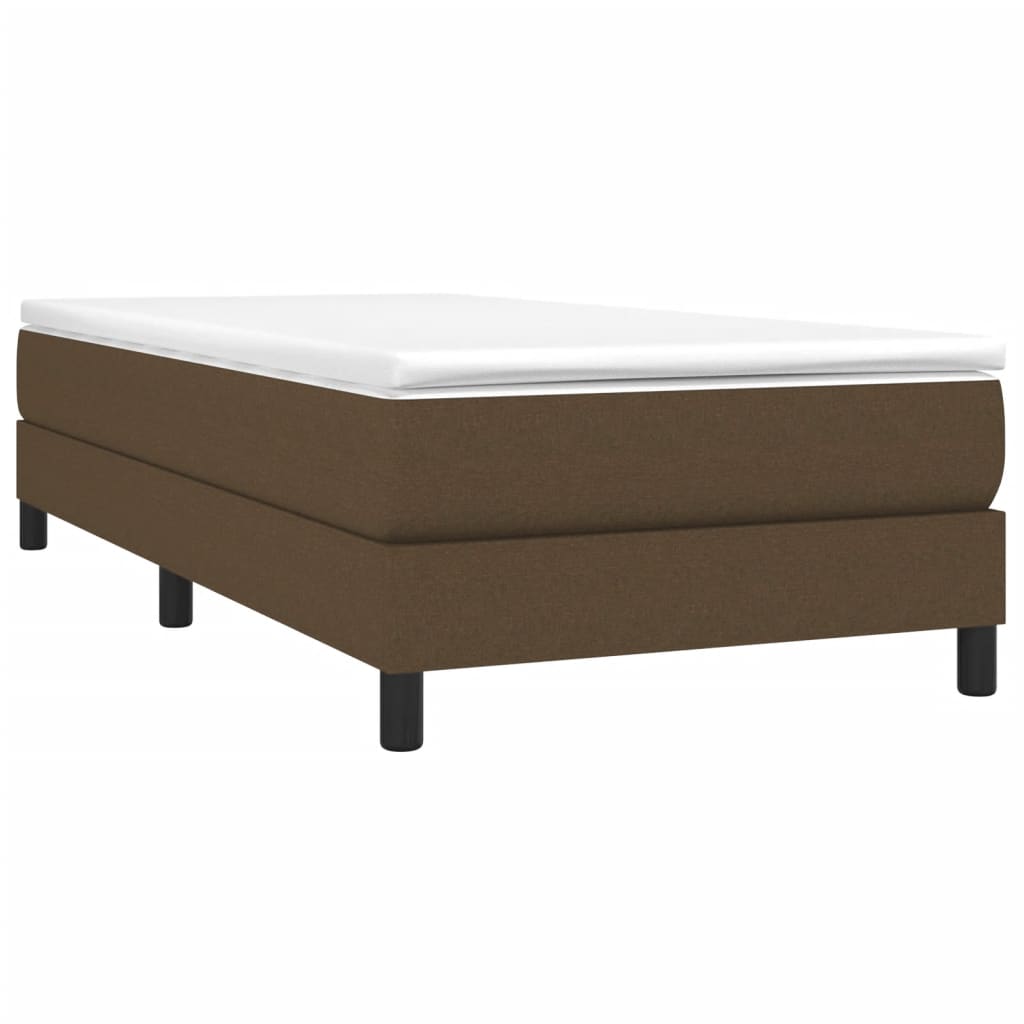 Sommier à lattes de lit Marron foncé 90x200 cm Tissu Lits & cadres de lit vidaXL   