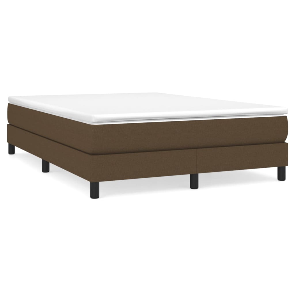 Sommier à lattes de lit Marron foncé 140x200 cm Tissu Lits & cadres de lit vidaXL   