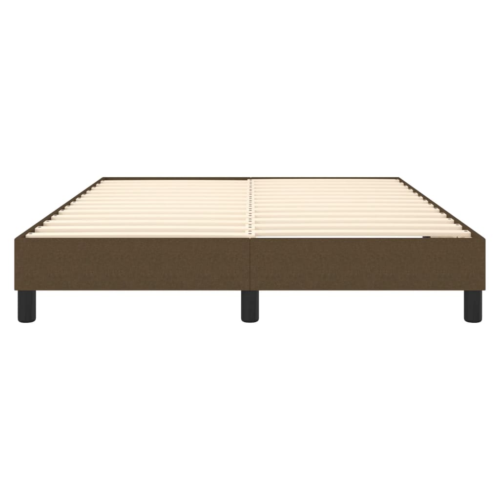 Sommier à lattes de lit Marron foncé 140x200 cm Tissu Lits & cadres de lit vidaXL   