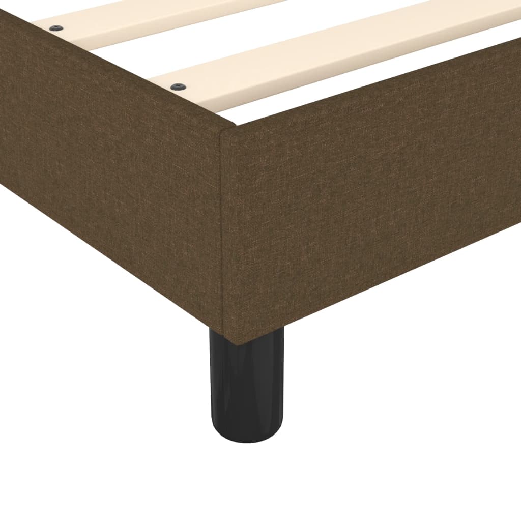 Sommier à lattes de lit Marron foncé 140x200 cm Tissu Lits & cadres de lit vidaXL   