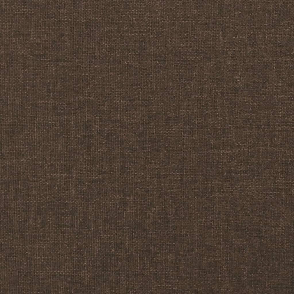 Sommier à lattes de lit Marron foncé 140x200 cm Tissu Lits & cadres de lit vidaXL   