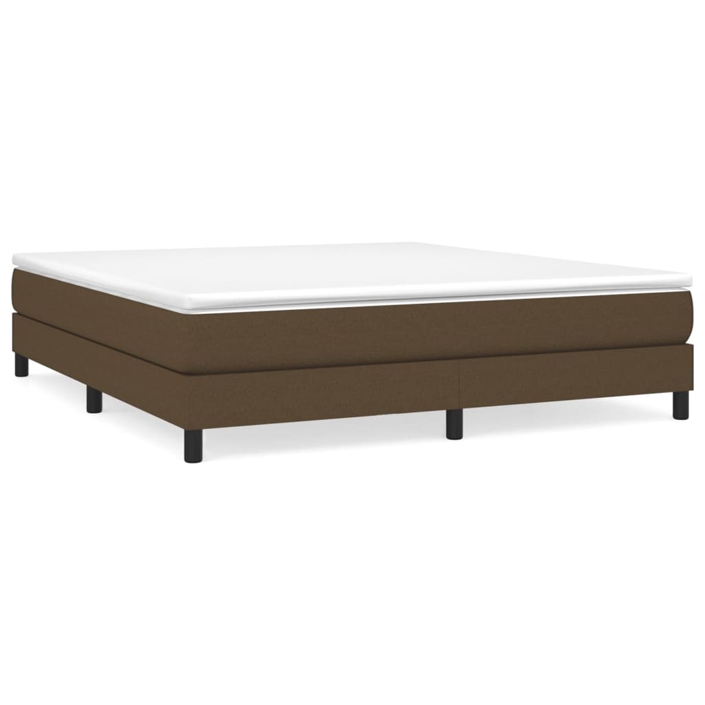 Sommier à lattes de lit Marron foncé 180x200 cm Tissu Lits & cadres de lit vidaXL   