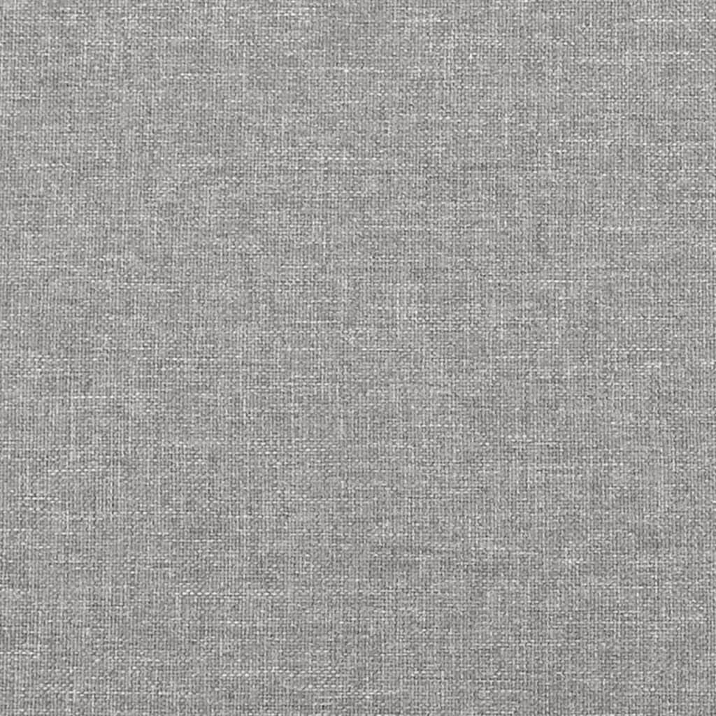 Sommier à lattes de lit Gris clair 200x200 cm Tissu Lits & cadres de lit vidaXL   