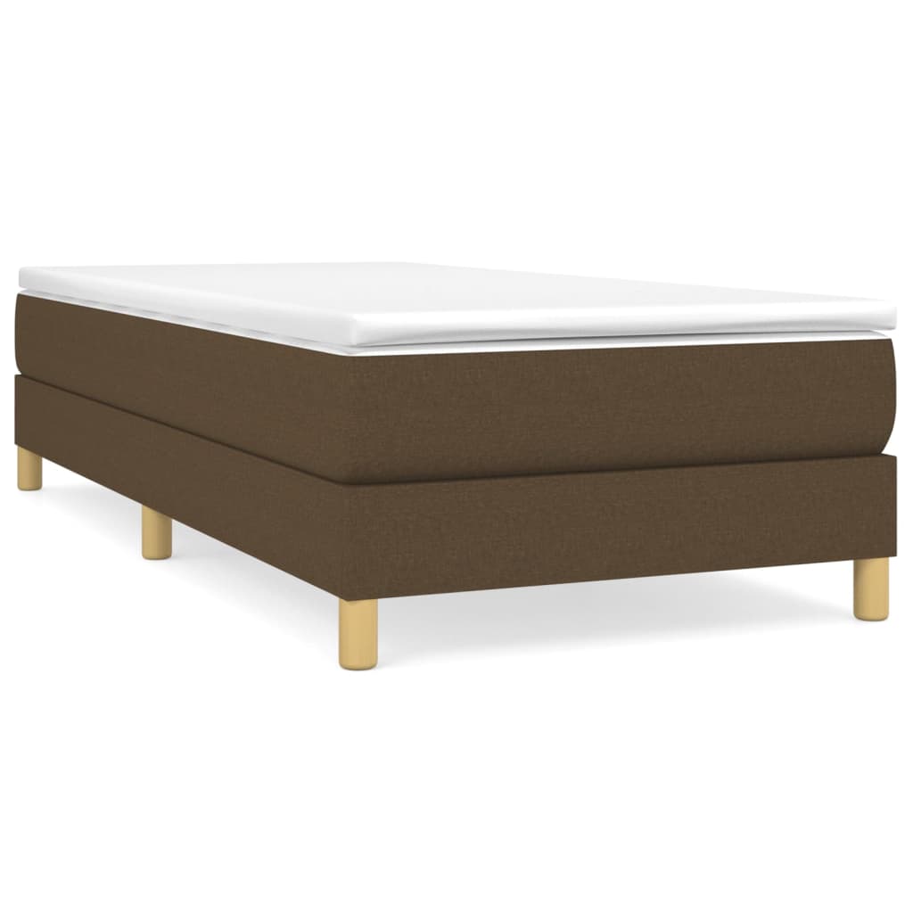 Sommier à lattes de lit Marron foncé 80x200 cm Tissu Lits & cadres de lit vidaXL   