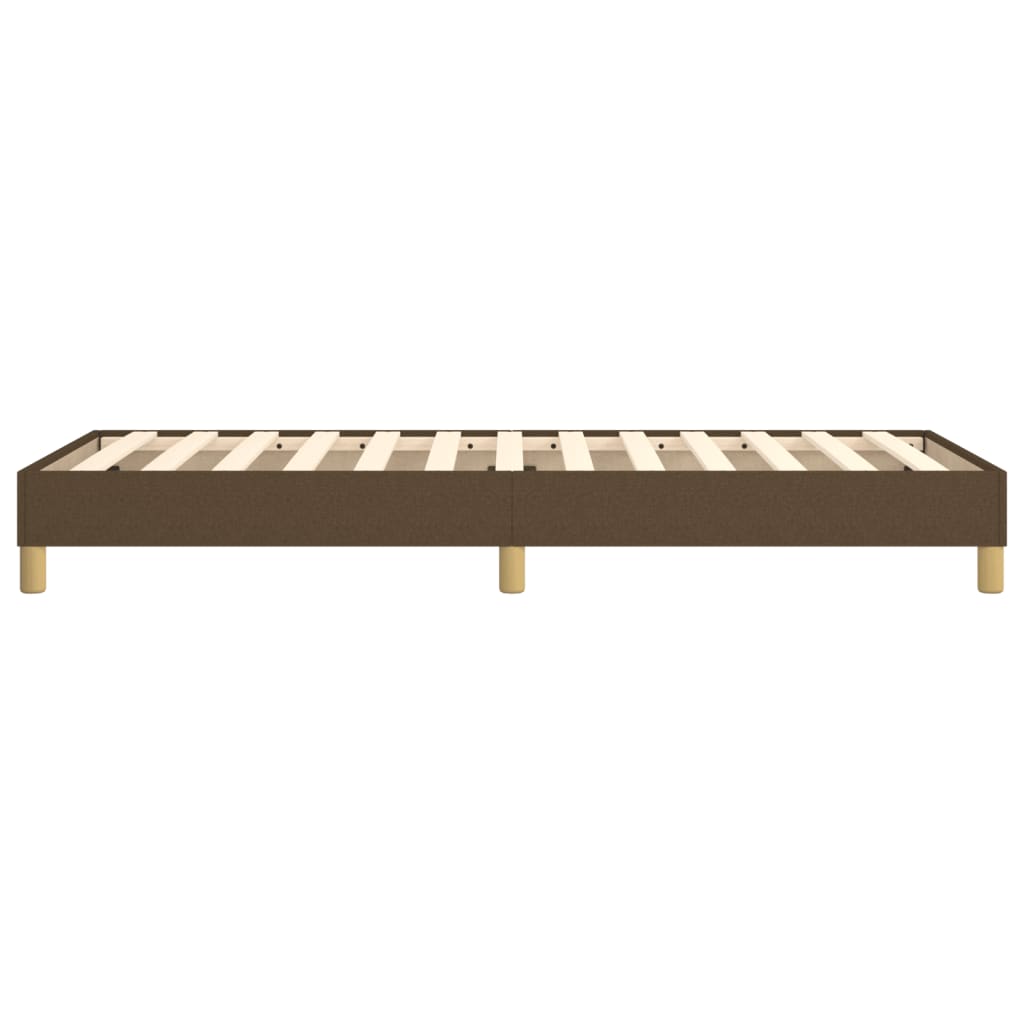 Sommier à lattes de lit Marron foncé 100x200 cm Tissu Lits & cadres de lit vidaXL   