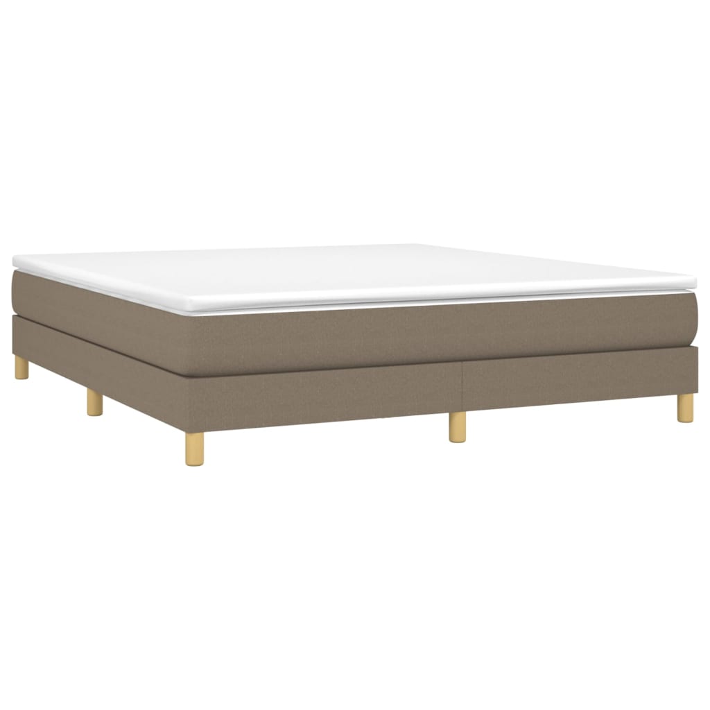 Sommier à lattes de lit Taupe 160x200 cm Tissu Lits & cadres de lit vidaXL   