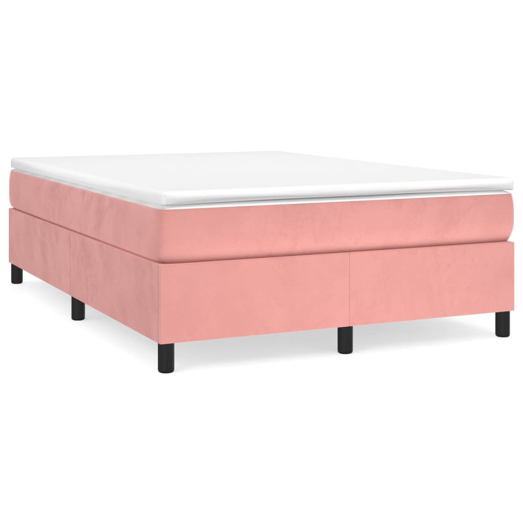 Sommier à lattes de lit Rose 140x190 cm Velours Lits & cadres de lit vidaXL   