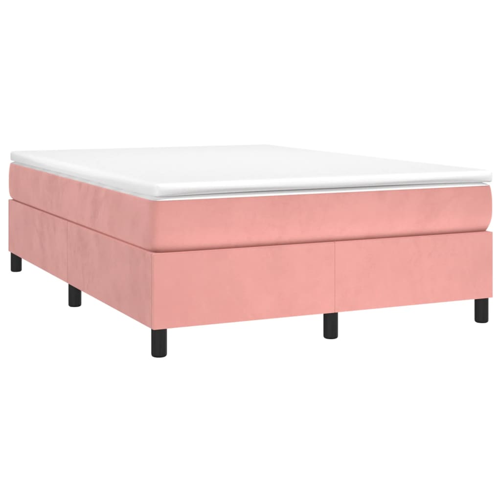 Sommier à lattes de lit Rose 140x190 cm Velours Lits & cadres de lit vidaXL   