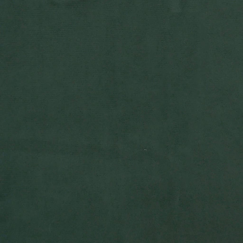 Sommier à lattes de lit Vert foncé 200x200 cm Velours Lits & cadres de lit vidaXL   