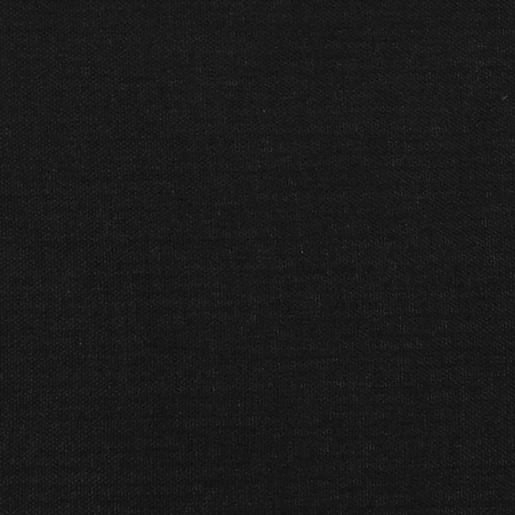 Cadre de lit avec tête de lit Noir 200x200 cm Tissu Lits & cadres de lit vidaXL   
