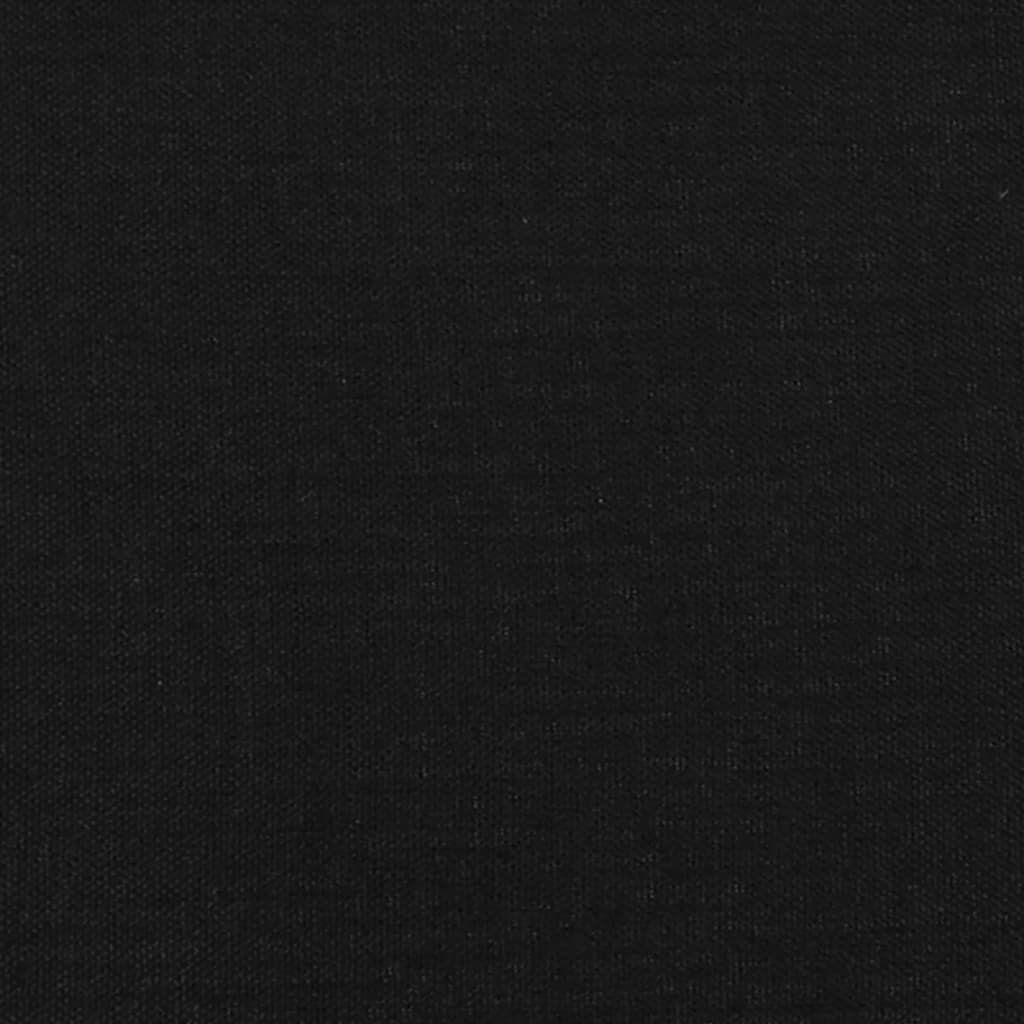 Cadre de lit avec tête de lit Noir 120x200 cm Tissu Lits & cadres de lit vidaXL   
