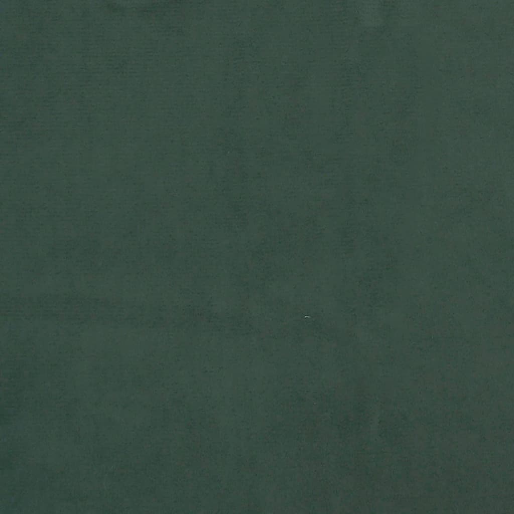 Cadre de lit avec tête de lit Vert foncé 140x190 cm Velours Lits & cadres de lit vidaXL   