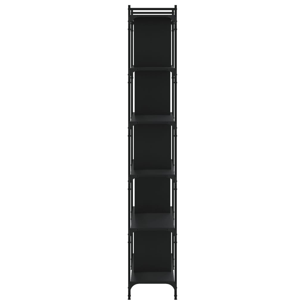 Bibliothèque 6 niveaux noir 76x32x192 cm bois d'ingénierie Bibliothèques vidaXL   