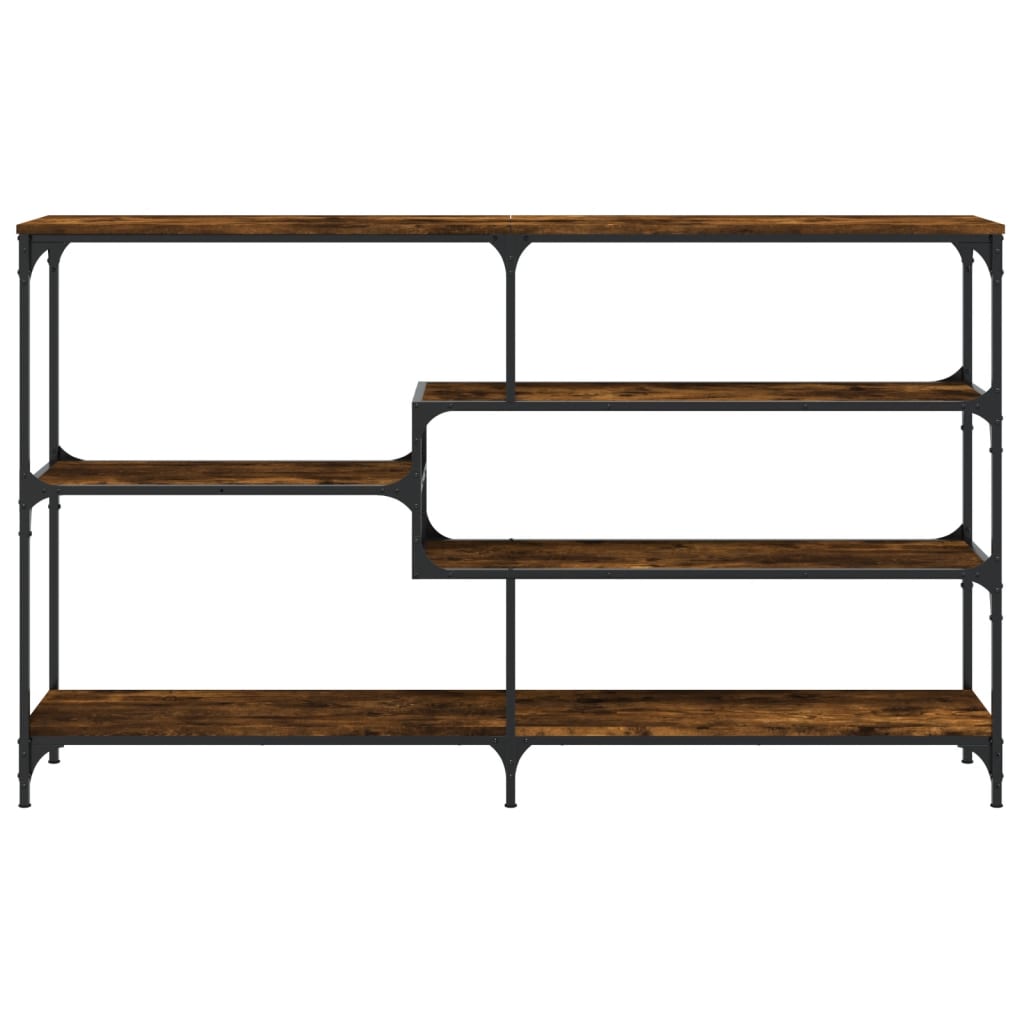 Table console chêne fumé 160x32x95 cm bois d'ingénierie Tables d'appoint vidaXL   