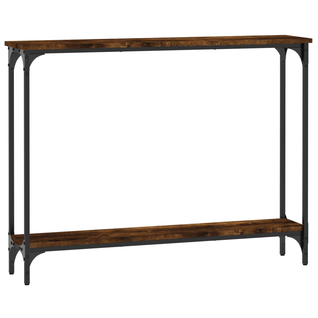Table console chêne fumé 100x22,5x75 cm bois d'ingénierie Tables d'appoint vidaXL   