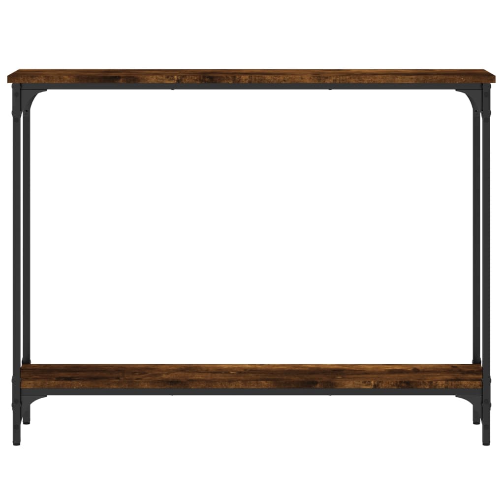 Table console chêne fumé 100x22,5x75 cm bois d'ingénierie Tables d'appoint vidaXL   