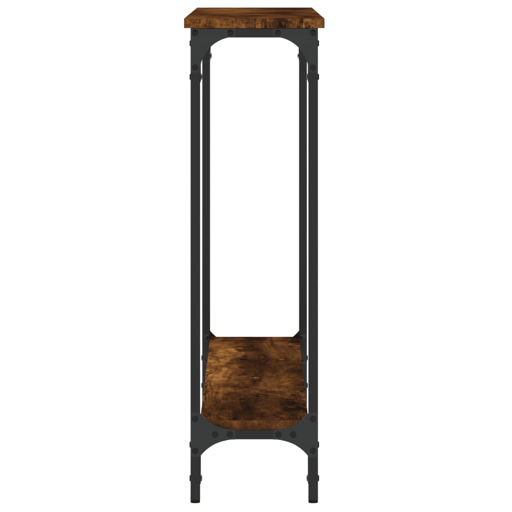 Table console chêne fumé 100x22,5x75 cm bois d'ingénierie Tables d'appoint vidaXL   