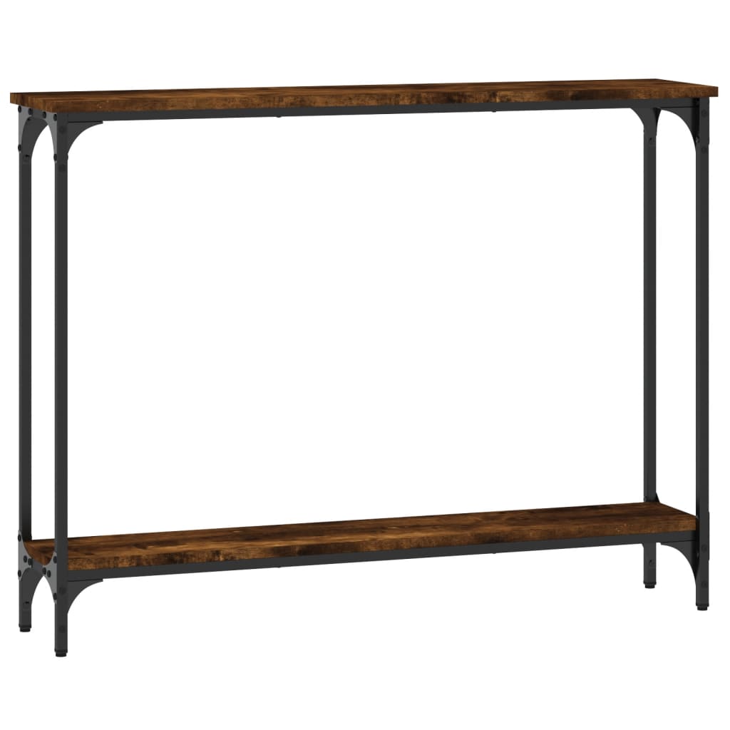 Table console chêne fumé 100x22,5x75 cm bois d'ingénierie Tables d'appoint vidaXL   