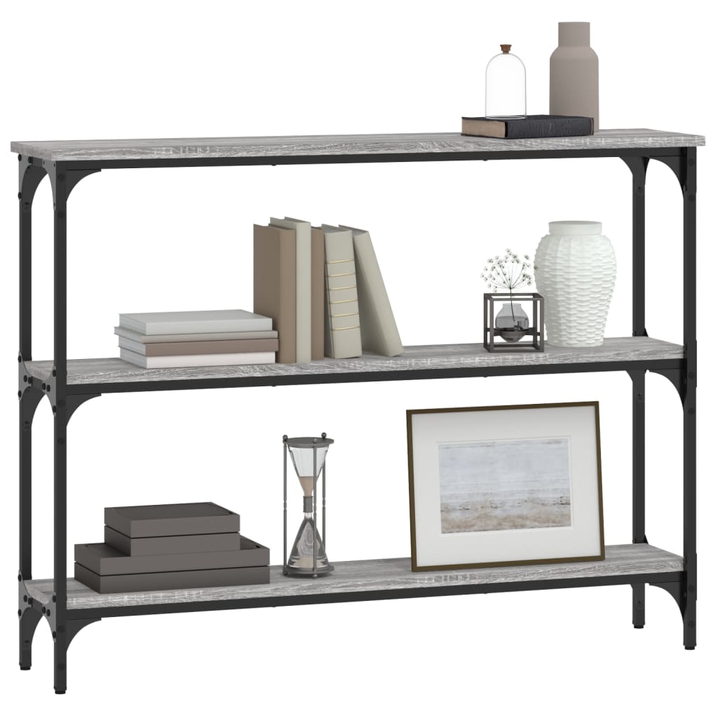 Table console sonoma gris 100x22,5x75 cm bois d'ingénierie Tables d'appoint vidaXL   