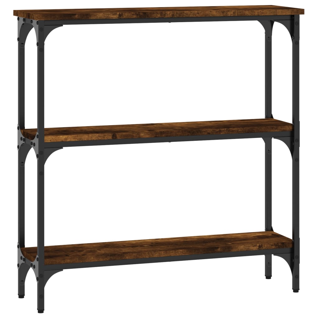 Table console chêne fumé 75x22,5x75 cm bois d'ingénierie Tables d'appoint vidaXL   