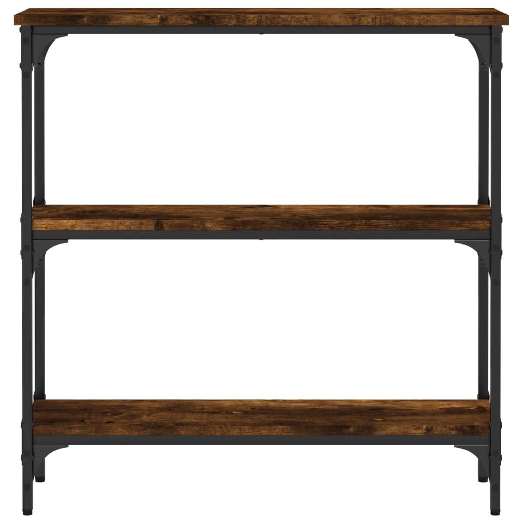Table console chêne fumé 75x22,5x75 cm bois d'ingénierie Tables d'appoint vidaXL   