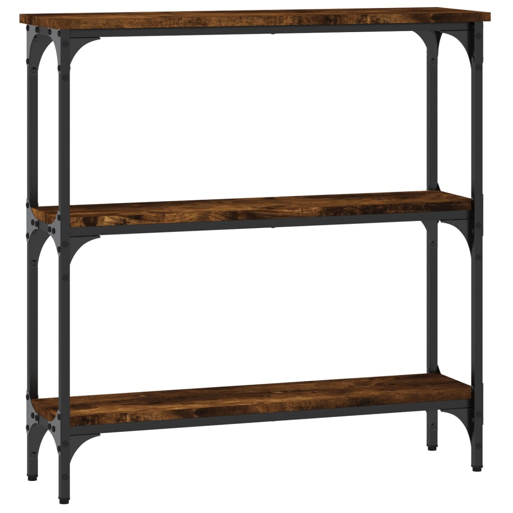 Table console chêne fumé 75x22,5x75 cm bois d'ingénierie Tables d'appoint vidaXL   