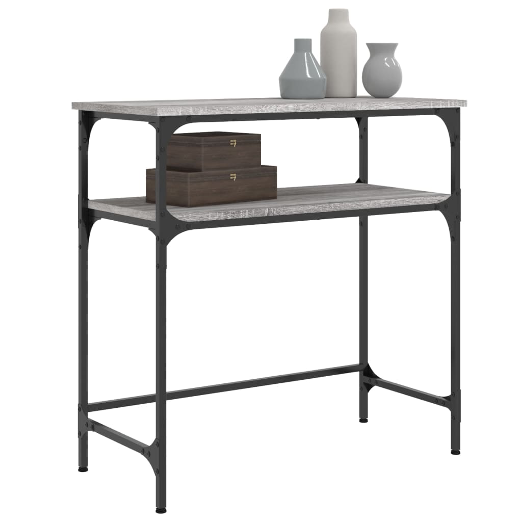 Table console sonoma gris 75x35,5x75 cm bois d'ingénierie Tables d'appoint vidaXL   
