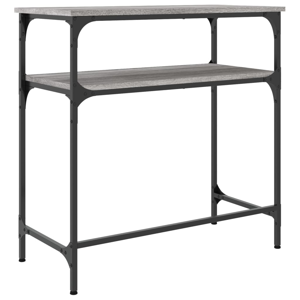 Table console sonoma gris 75x35,5x75 cm bois d'ingénierie Tables d'appoint vidaXL   