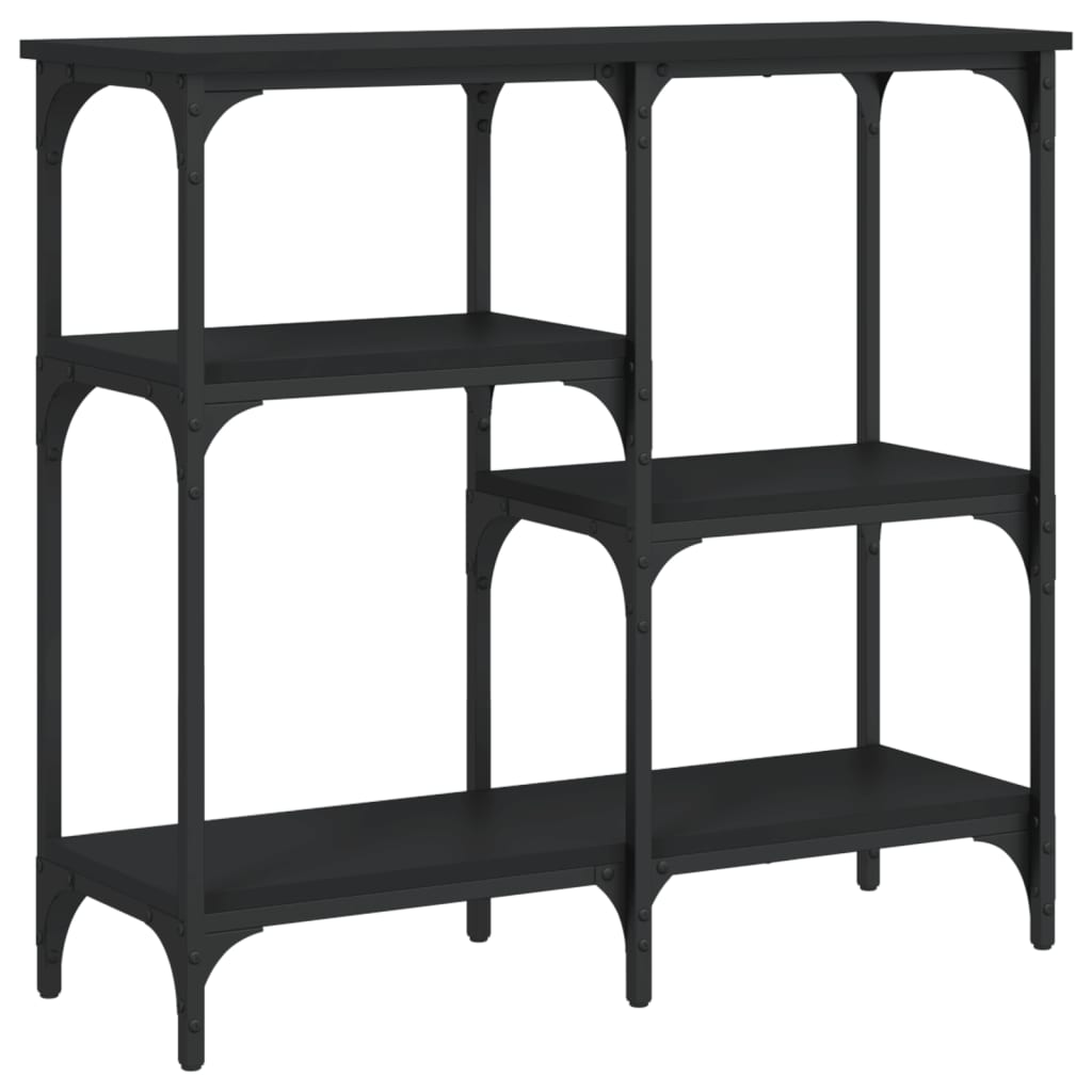 Table console noir 80x29x75 cm bois d'ingénierie Tables d'appoint vidaXL   