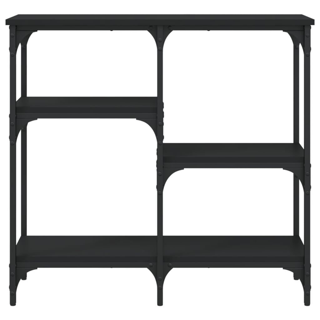 Table console noir 80x29x75 cm bois d'ingénierie Tables d'appoint vidaXL   