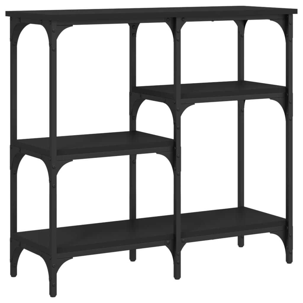 Table console noir 80x29x75 cm bois d'ingénierie Tables d'appoint vidaXL   