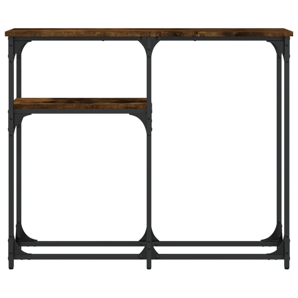 Table console chêne fumé 90x22,5x75 cm bois d'ingénierie Tables d'appoint vidaXL   