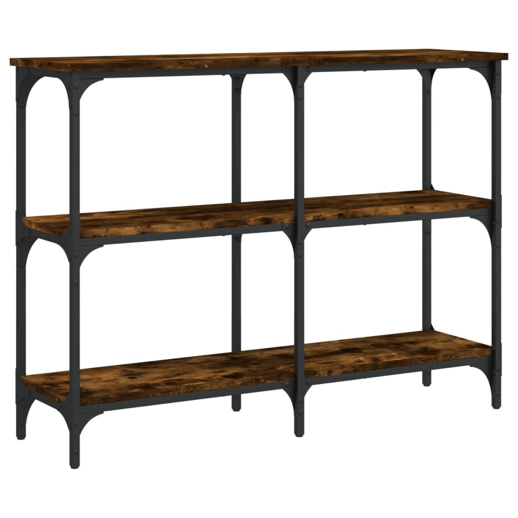 Table console chêne fumé 100x29x75 cm bois d'ingénierie Tables d'appoint vidaXL   