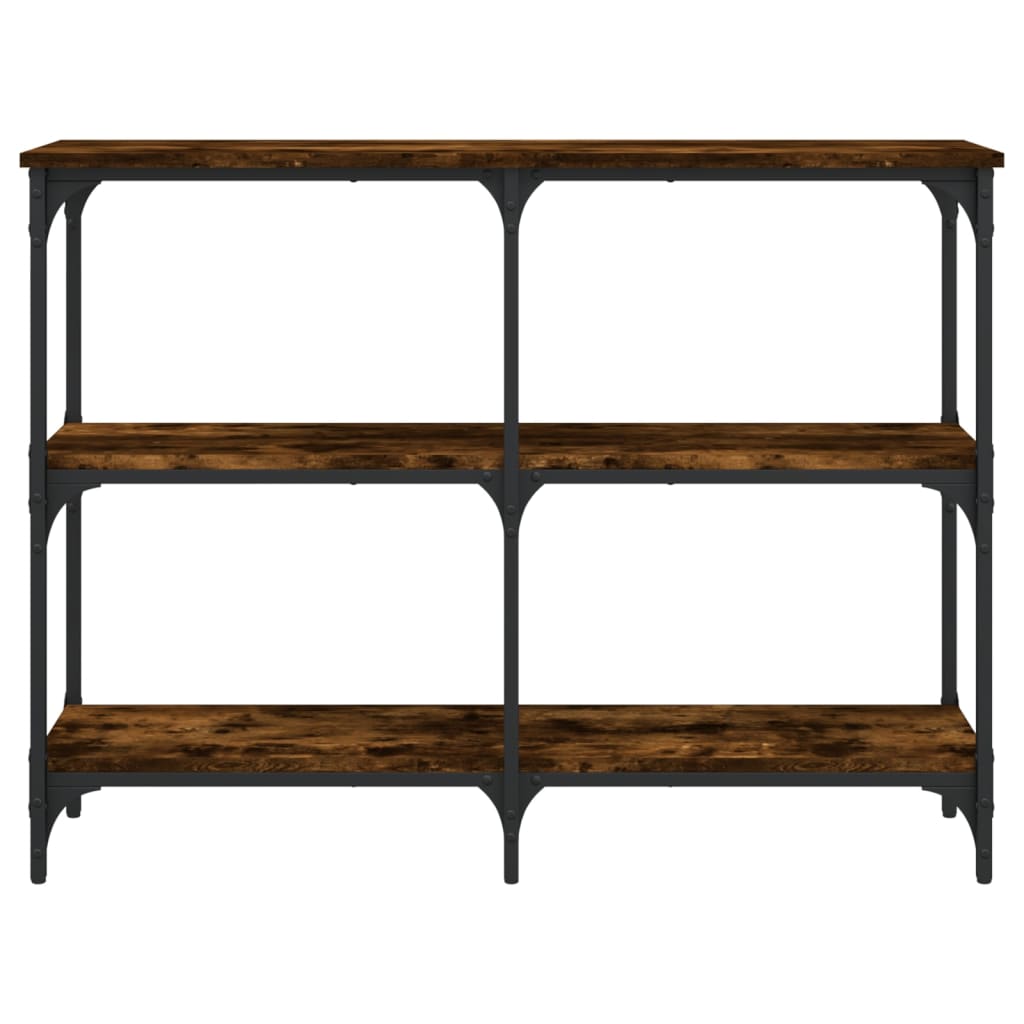 Table console chêne fumé 100x29x75 cm bois d'ingénierie Tables d'appoint vidaXL   