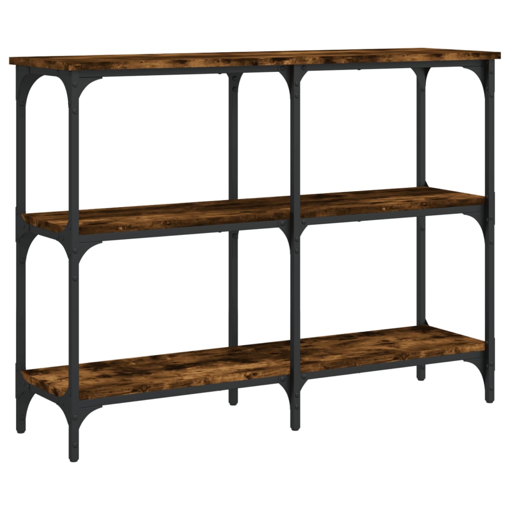 Table console chêne fumé 100x29x75 cm bois d'ingénierie Tables d'appoint vidaXL   