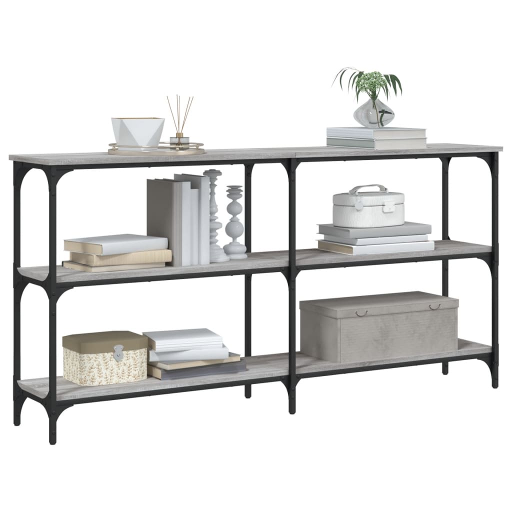 Table console sonoma gris 150x29x75 cm bois d'ingénierie Tables d'appoint vidaXL   