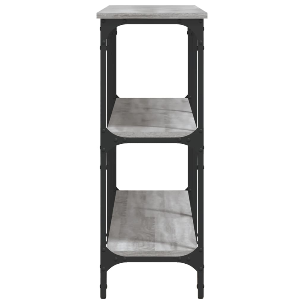 Table console sonoma gris 150x29x75 cm bois d'ingénierie Tables d'appoint vidaXL   