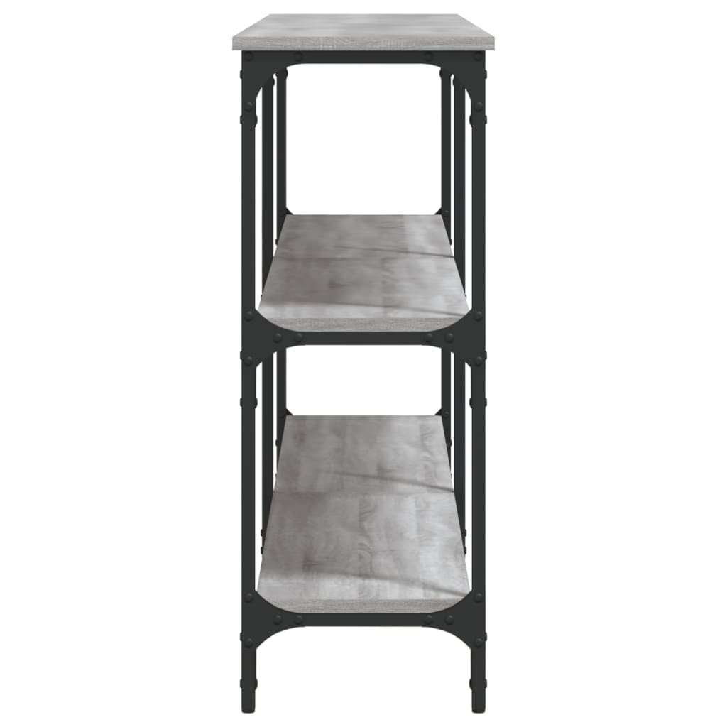 Table console sonoma gris 200x29x75 cm bois d'ingénierie Tables d'appoint vidaXL   
